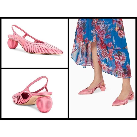 💕CULT GAIA💕 Alia Slingback Mule Heels ~ Pink - Picture 3 of 16